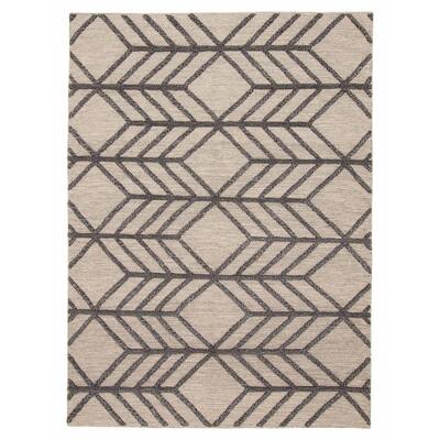 ECARPETGALLERY Hand-knotted Tangier Light Grey Wool Rug - 5'4 x 7'5