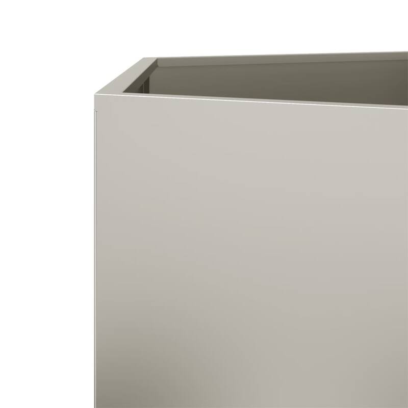 vidaXL Garden Planters Raised Vegetable Bed Elevated Flower Box Outdoor Steel - 40.9" x 35.4" x 17.7/ 1