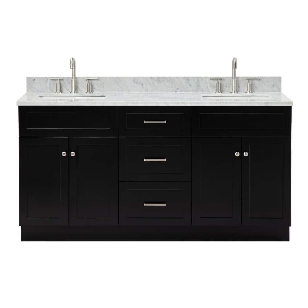Ariel F067DCW2RVO Hamlet 66" Free Standing Double Basin Vanity Set