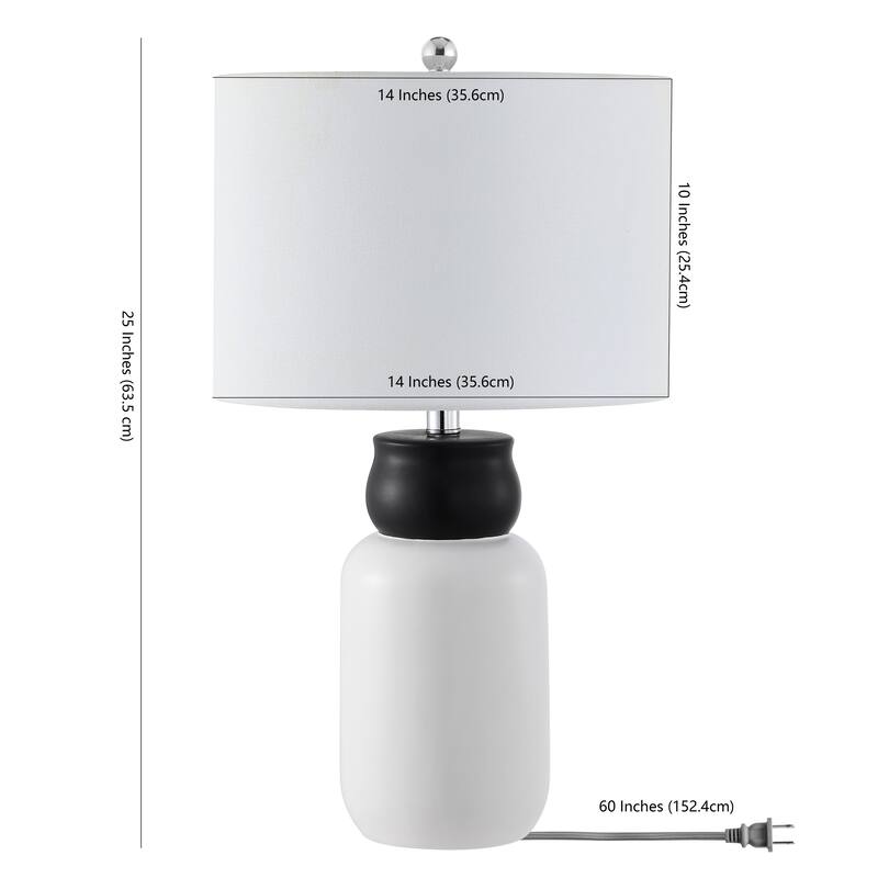SAFAVIEH Lighting Ventrus 25" Table Lamp - 12"W x 14"D x 25"H