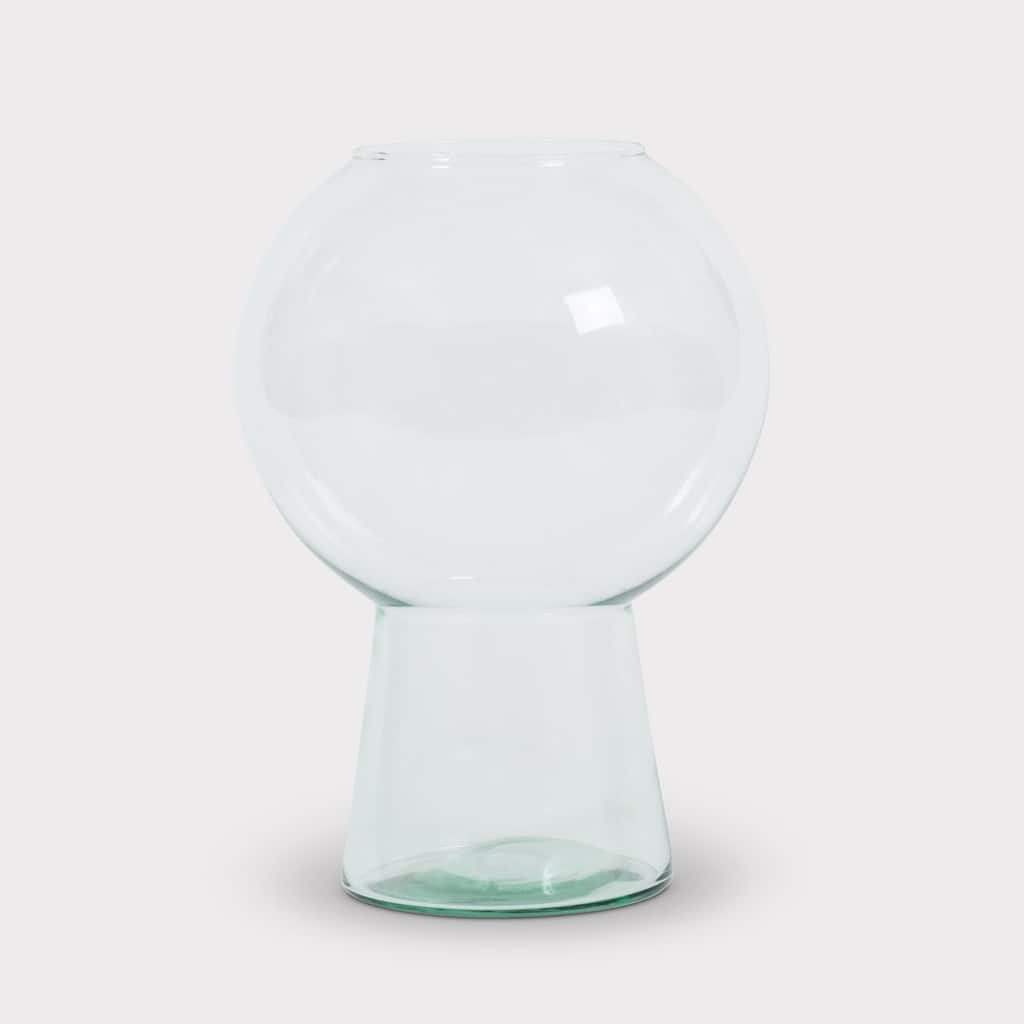 Flower Vase Recycled Glass By Mieke Cuppen L- ST - Transparant