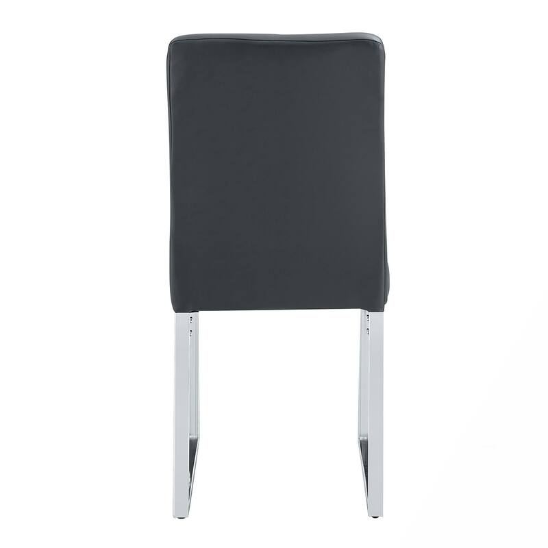 4PCS Iron Frame PU Dining Chairs