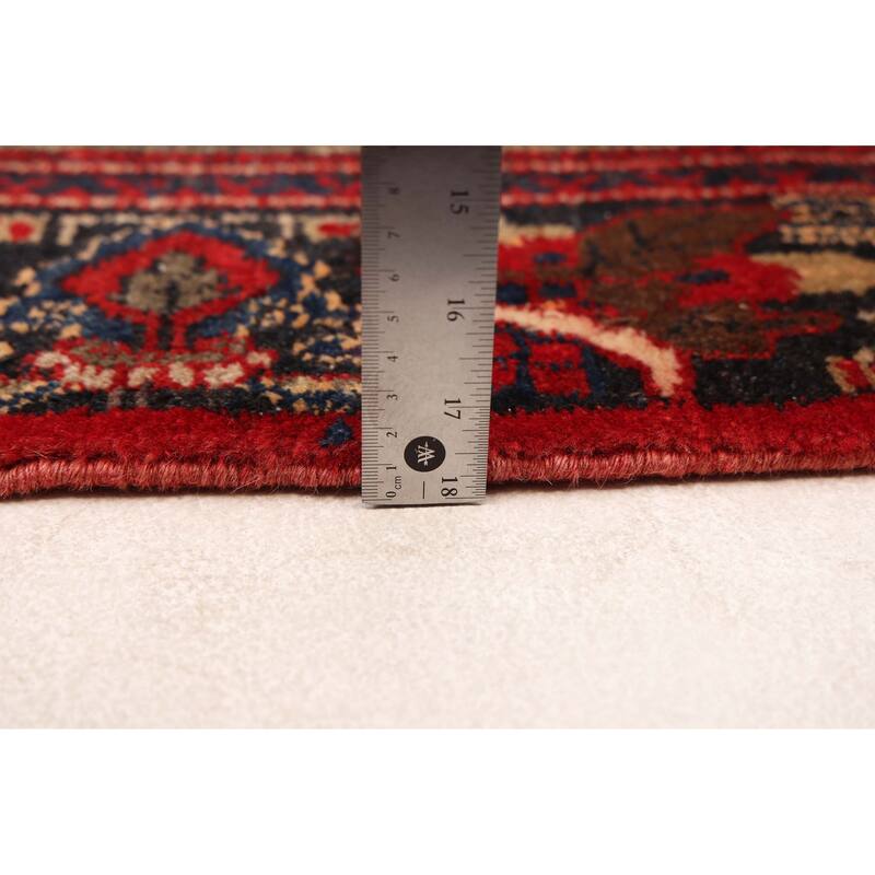 ECARPETGALLERY Hand-knotted Anatolian Vintage Red Wool Rug - 3'5 x 9'8