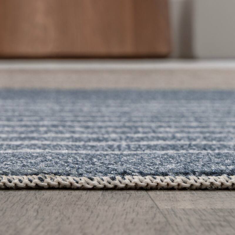 JONATHAN Y Vector Contemporary Minimalist Machine-Washable Multi Area Rug