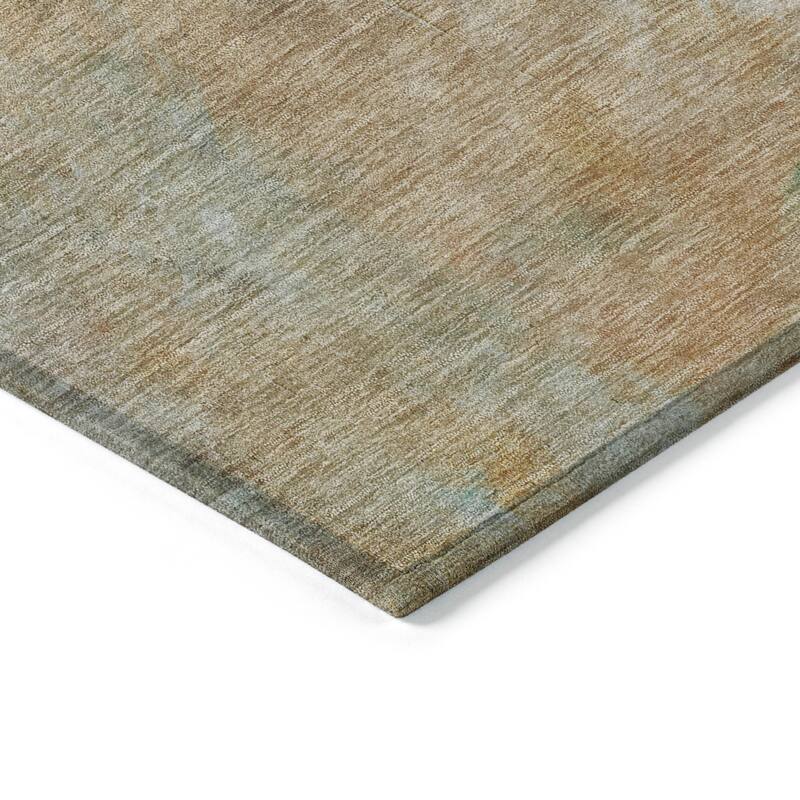 Machine Washable Indoor/ Outdoor Ombre Solid Chantille Rug