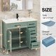 preview thumbnail 32 of 143, Modern Bathroom Vanity with Sink & Faucet Storage Cabinet Set