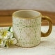 preview thumbnail 2 of 3, Novica Handmade Flourish In Green Ceramic Mug