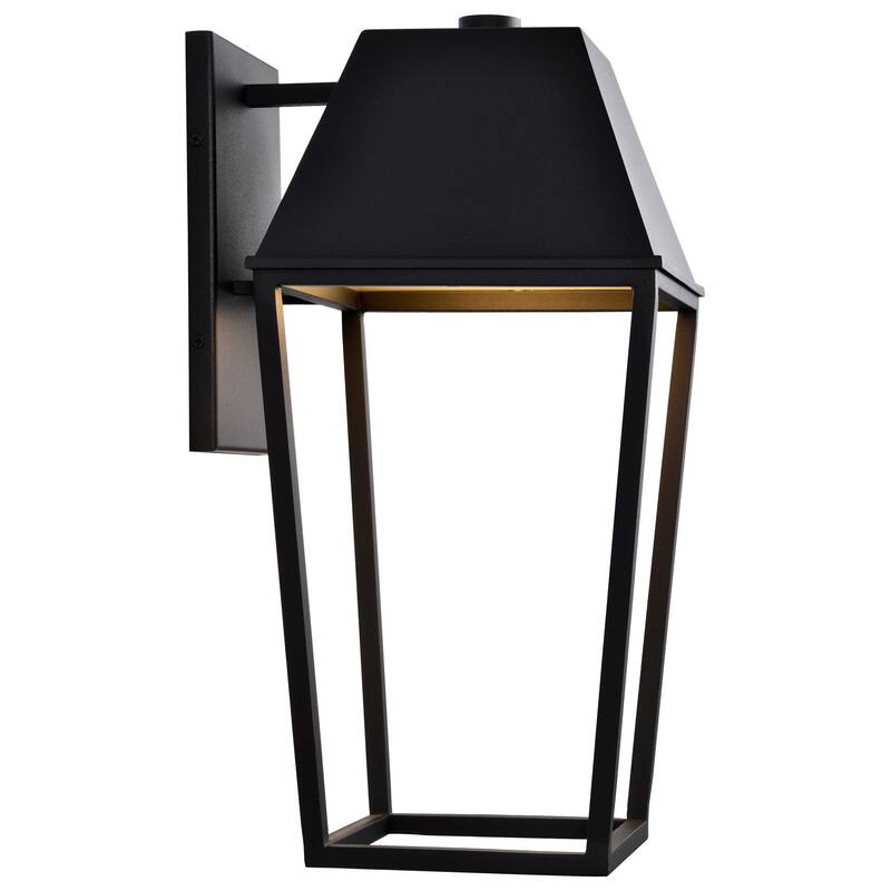 Colt 10 Watt LED Large Outdoor Lantern Matte Black Finish - Matte Black