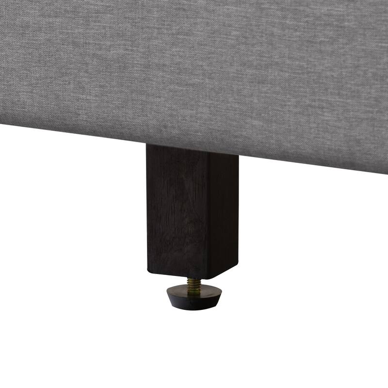 Bellevue Wide-Rectangle Panel Upholstered Bed Frame, Full