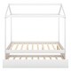 preview thumbnail 9 of 7, Customizable and Functional Full Size House Bed with Trundle, Support Legs, Compact Canopy Bed Made of Solid Wood