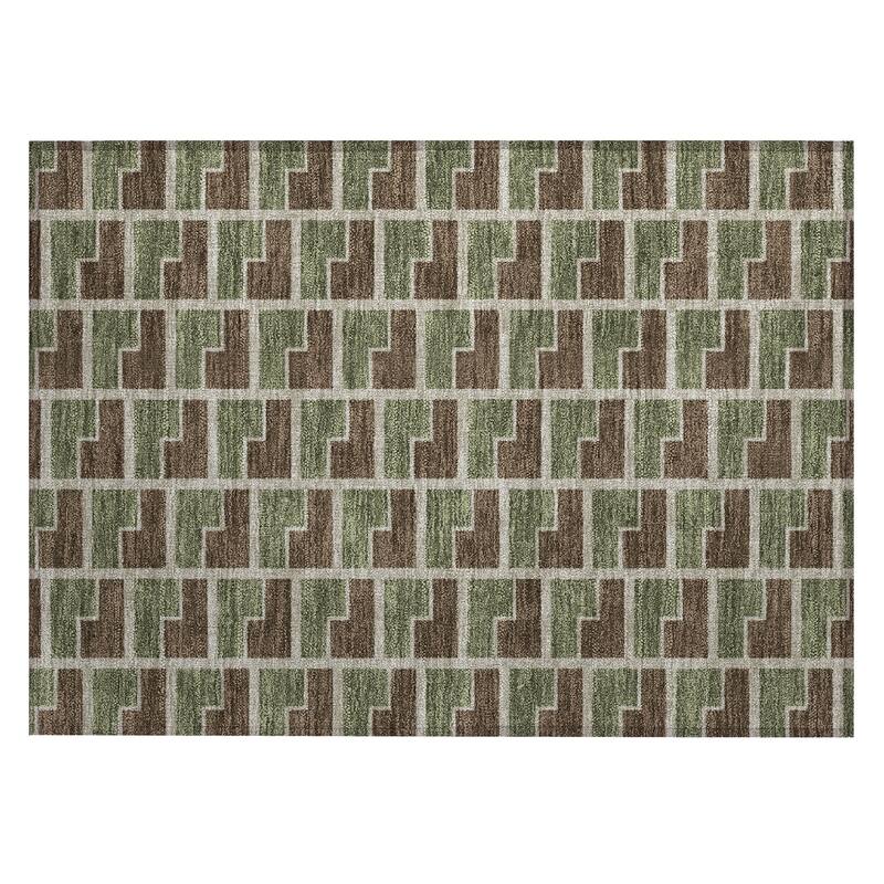 Machine Washable Indoor/ Outdoor Modern Cody Chantille Rug