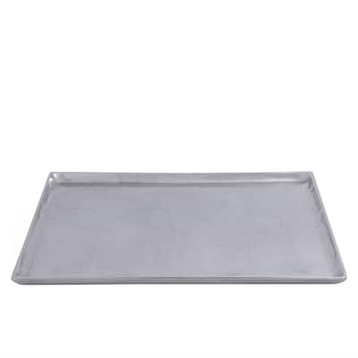 Plate Square Raw Nickel Dia 27.50" ALUMINUM - Raw Nickel