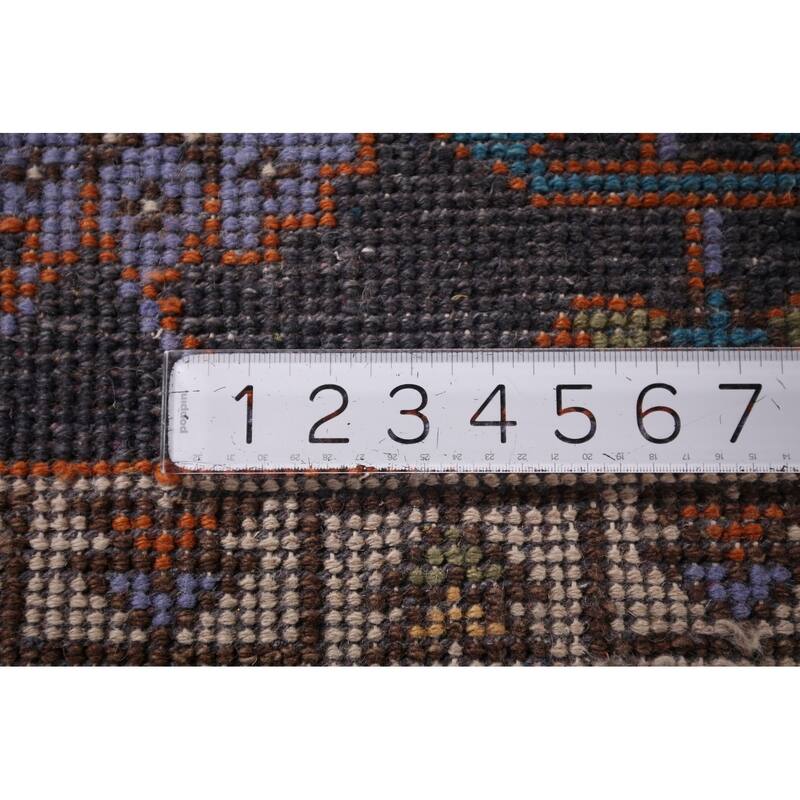 Blue Oushak Oriental Area Rug Handmade Wool Carpet - 8'11" X 11'8"