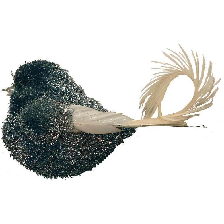 Shop One Dozen 4 5 Inch Glitter Sisal Bird Paired With Curly Tail