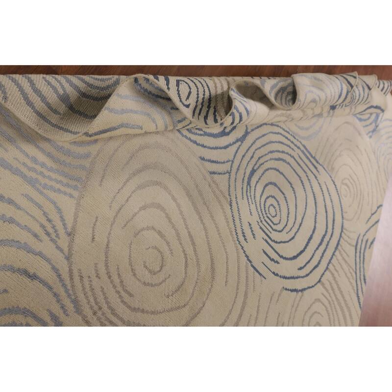 All-Over Gabbeh Oriental Area Rug Hand-Knotted Wool Carpet - 6'0" x 8'9"