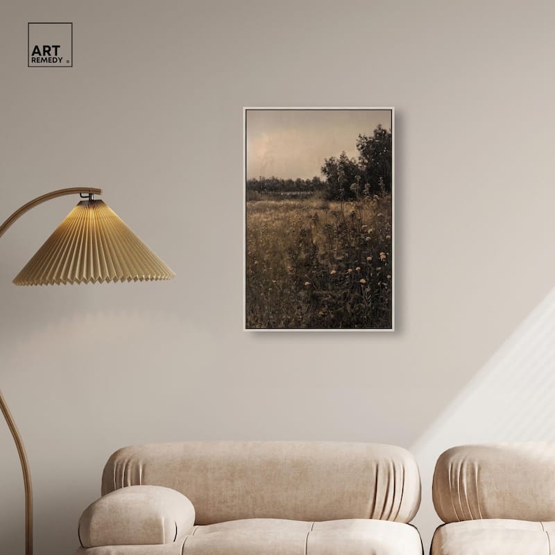 Vintage Meadow Canvas by Art Remedy