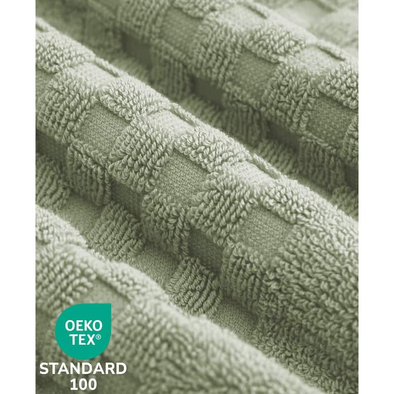 Feather and Stitch NY 650 GSM Premium Cotton 6 Piece Towel Set Super Absorbent Quick Dry Spa Quality