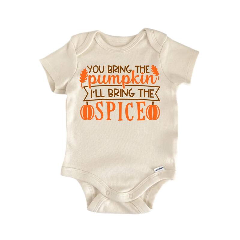 You Bring Pumpkin October Halloween - Baby Boy Girl Clothes Infant Bodysuit Funny Cute - White - 0-3M