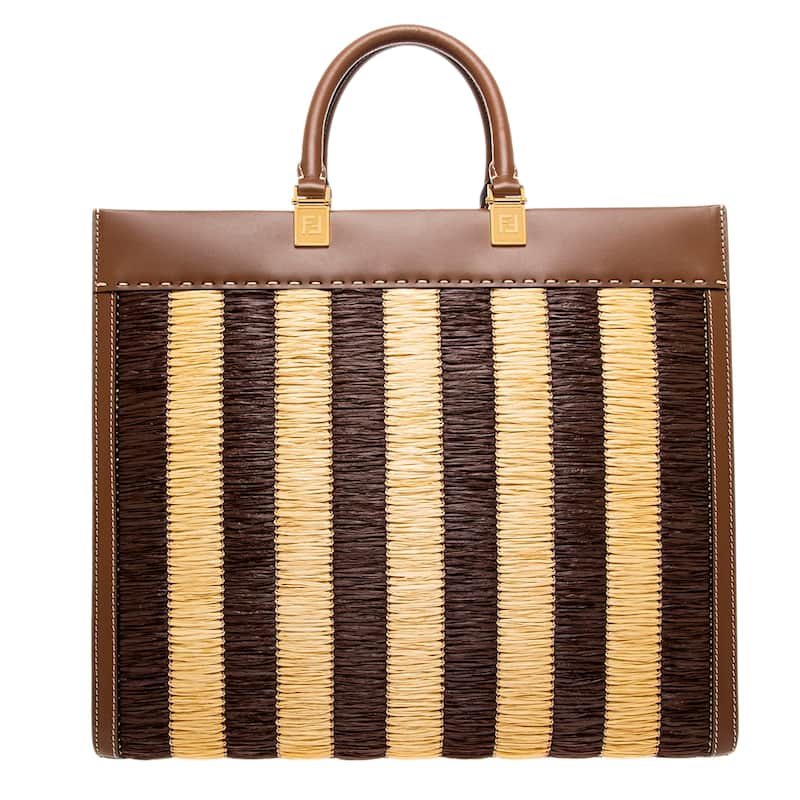 Fendi Medium Sunshine Pequin Shopper Bag