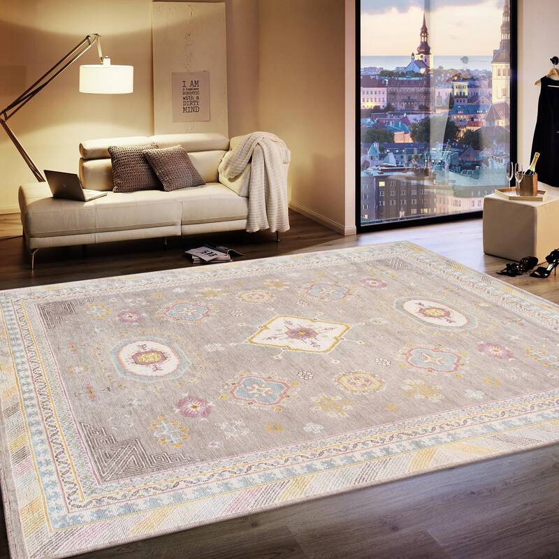 Pasargad Home Khotan Hand-Knotted Wool Area Rug, Camel