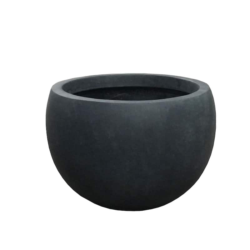 Durx-litecrete Lightweight Concrete Bowl Granite Planter-Medium - 15.7'x15.7'x10.2'
