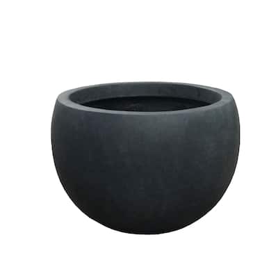 Durx-litecrete Lightweight Concrete Bowl Granite Planter-Medium - 15.7'x15.7'x10.2'