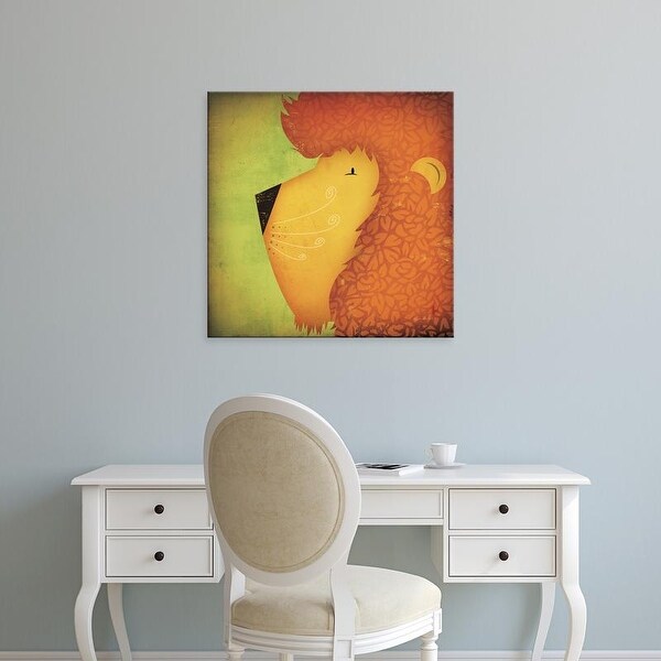 Easy Art Prints Ryan Fowler's 'Lion WOW' Premium Canvas Art