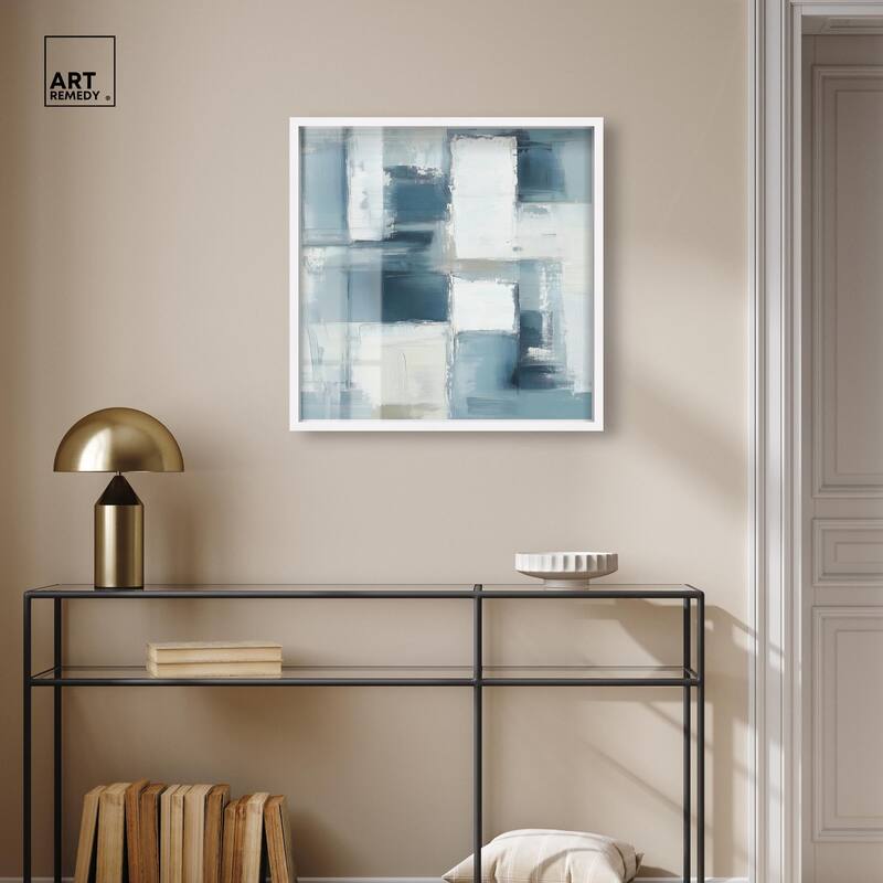 Deconstructed Blue I Shadowbox by Art Remedy