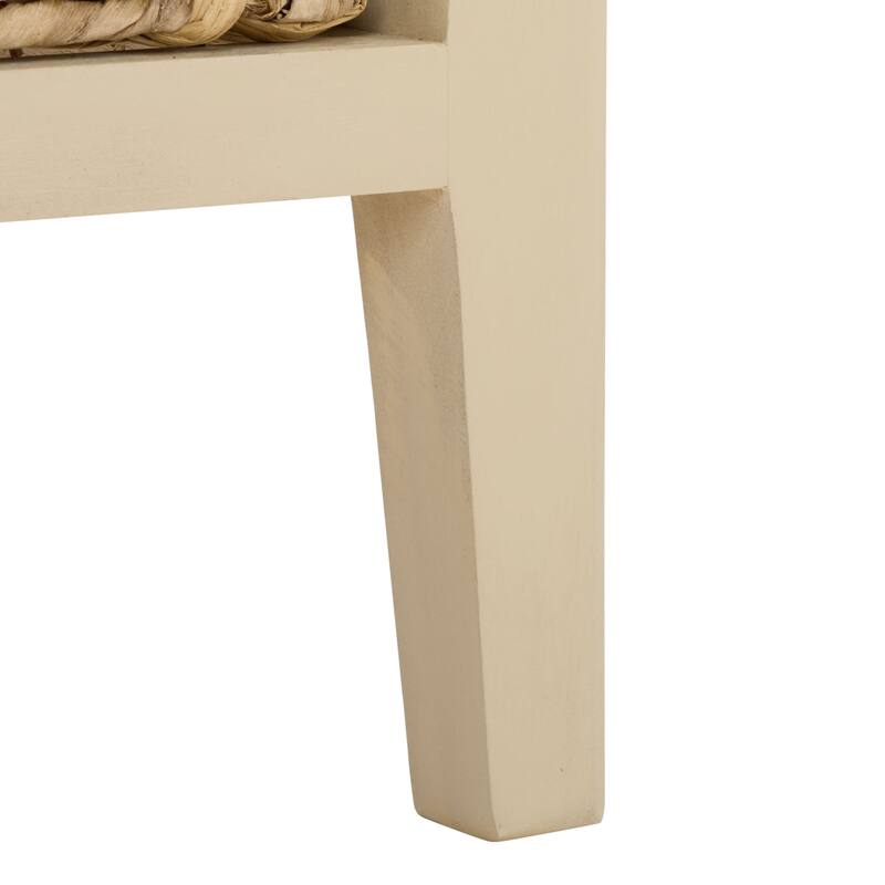 SAFAVIEH Hermine Distressed Black 4-Drawer Storage Side Table - 15" x 11.8" x 35.8" - 15"W x 12"D x 36"H