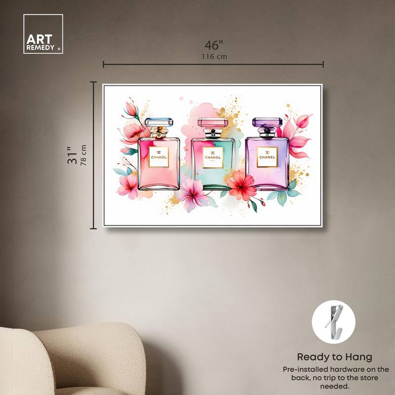 Trio of Fragrance Canvas by Art Remedy