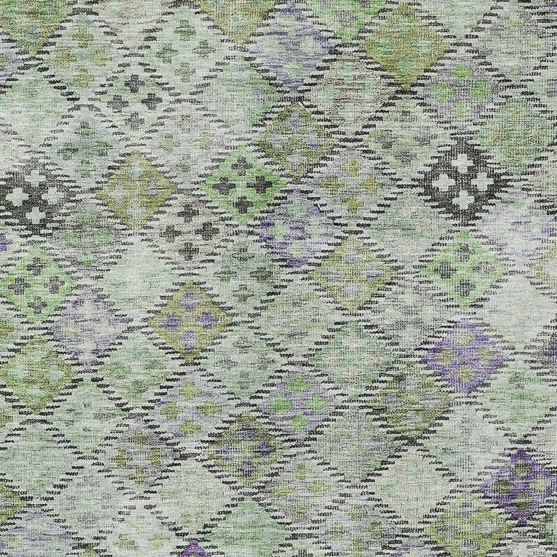 HomeRoots Geometric Transitional Rectangle Outdoor Rug