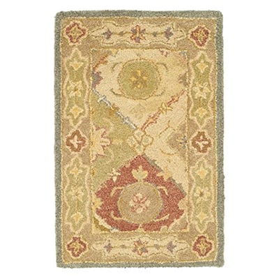 Oriental Wool Area Rug 5x8 ft - Handmade Traditional Rectangle Rug for Bedroom Living Room Dining Room - 96 x 60