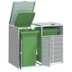 preview thumbnail 12 of 56, vidaXL Wheelie Bin Storage Rubbish Waste Bin Storage Steel