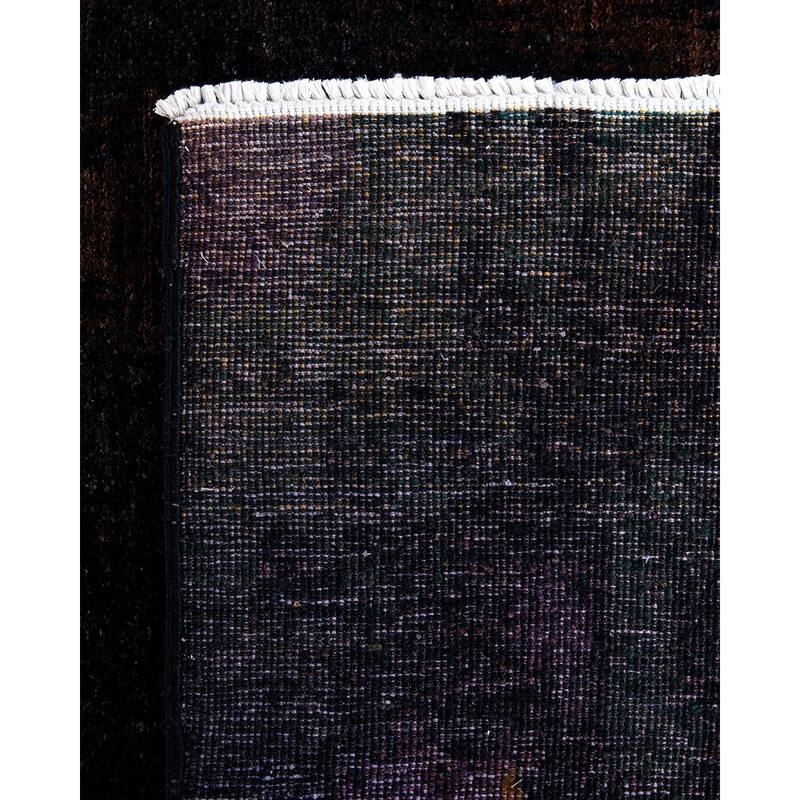 Vibrance, One-of-a-Kind Hand-Knotted Area Rug - Black, 7' 10" x 14' 4" - 7' 10" x 14' 4"