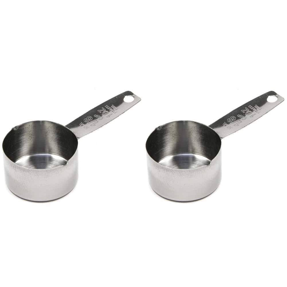 Chef Craft Stainless Steel Coffee Scoop Measurer - 2 Tbsp Measuring Cup - 2 PACK