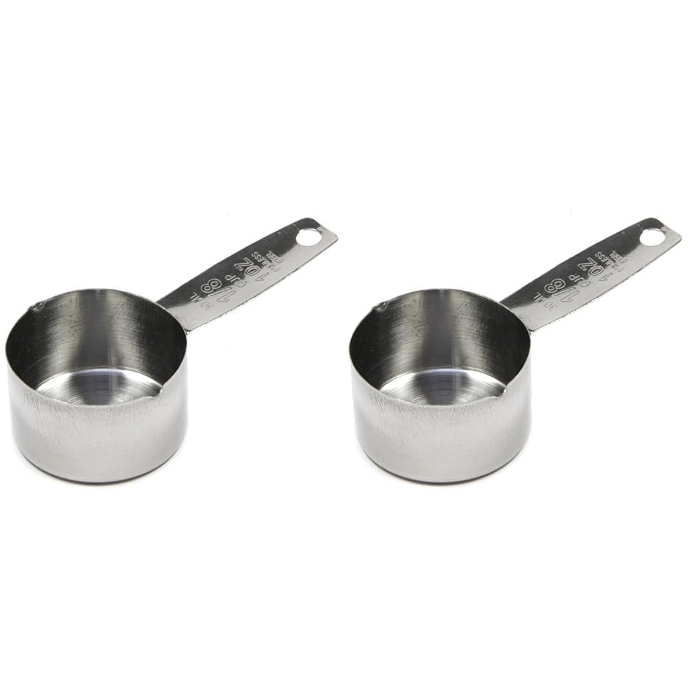 Chef Craft Stainless Steel Coffee Scoop Measurer - 2 Tbsp Measuring Cup - 2 PACK