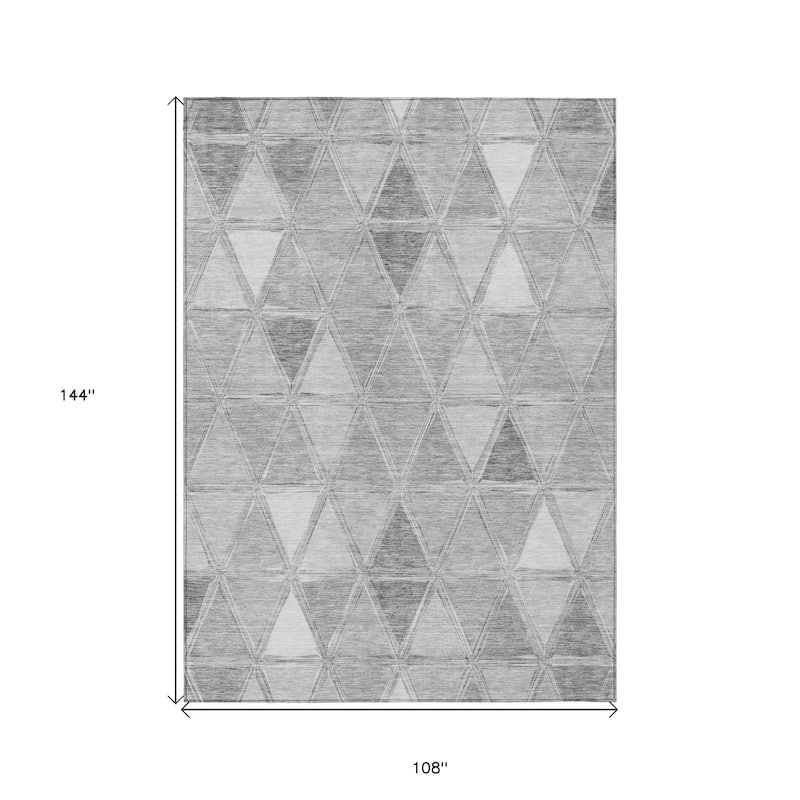 HomeRoots Geometric Transitional Rectangle Outdoor Rug