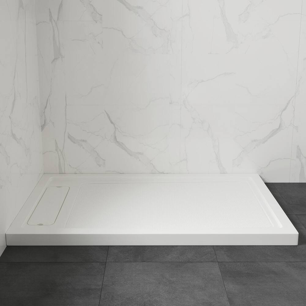 Adena White Shower Base 60x36 in white