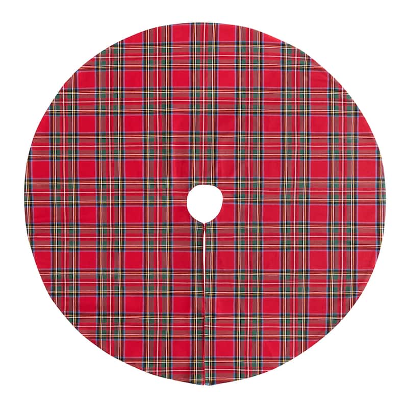 Stowe Tartan Plaid Christmas Tree Skirt - 48x48