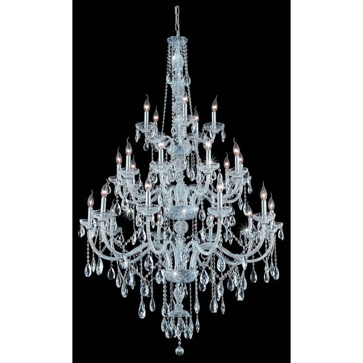 Fleur Illumination Collection Chandelier D:43in H:57in Lt:25 Chrome Finish