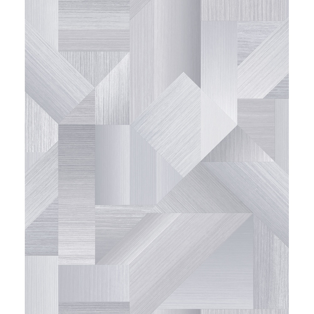 Galerie Wallcoverings TexStyle Collection Geometric Shape Shifter Non-woven Metallic Wallpaper Roll