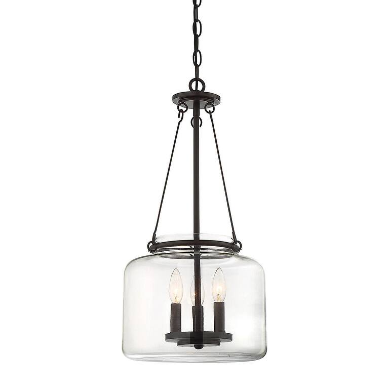 Savoy House Akron 3 Light 12" Wide Taper Candle Pendant
