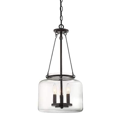 Savoy House Akron 3 Light 12" Wide Taper Candle Pendant