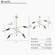 preview thumbnail 43 of 45, Modern Multi-Light Large Black Gold Sputnik Chandelier Metal Pendant Lights for Dining Room
