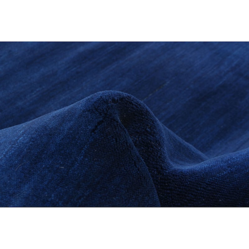 ECARPETGALLERY Hand Loomed Kashkuli Gabbeh Dark Blue Wool Rug - 2'10 x 4'10