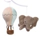 preview thumbnail 3 of 4, Bedtime Originals Up Up & Away Air Balloon Musical Baby Crib Mobile Soother Toy