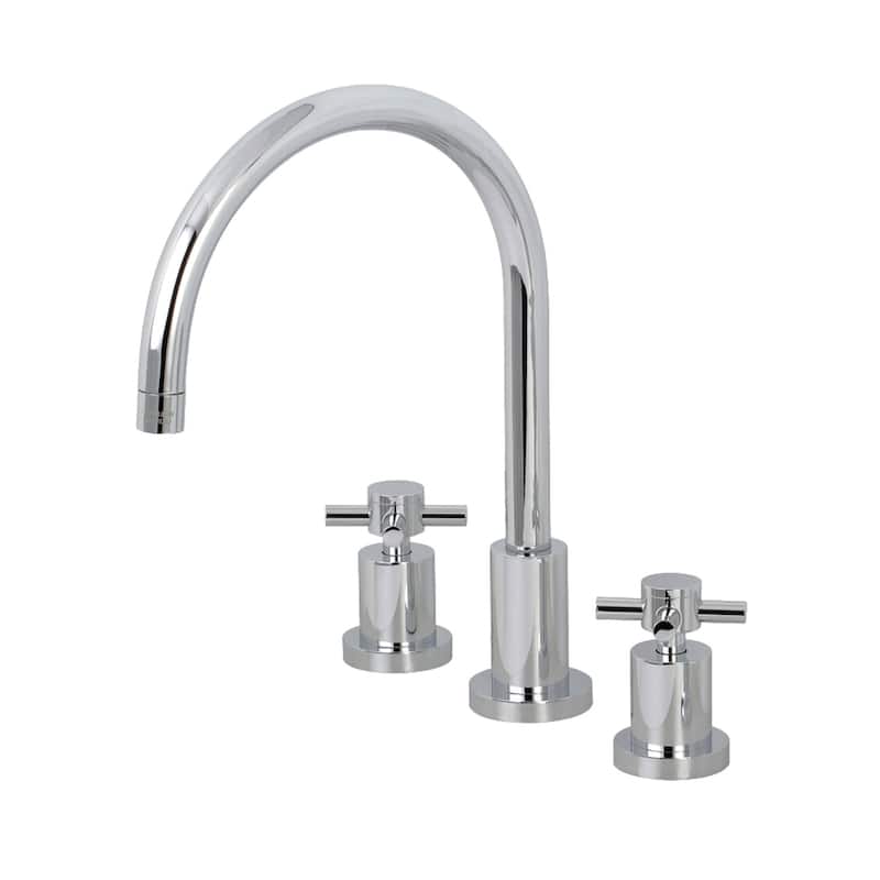 Concord Deck Mount Widespread Kitchen Faucet - Polished Chrome