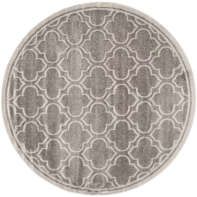 SAFAVIEH Amherst Lyda Modern Rug - Grey/Light Grey - 5' Round