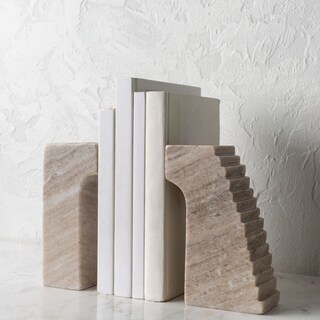 Grippa Classic Grey Stone Book Ends (2 Pieces) - 4.5" x 3" x 7",4.5" x 3" x 7"