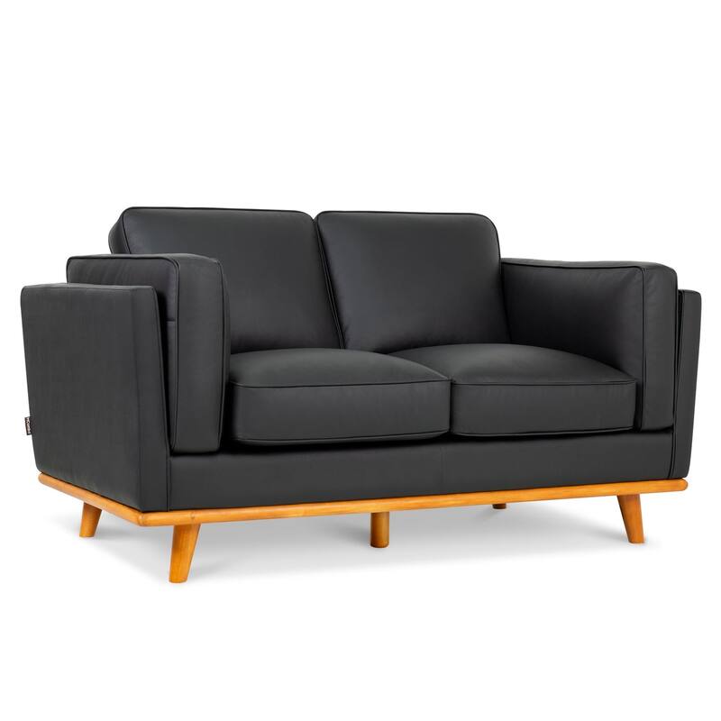 MCombo Napa Leather Couch, Leather Sofa